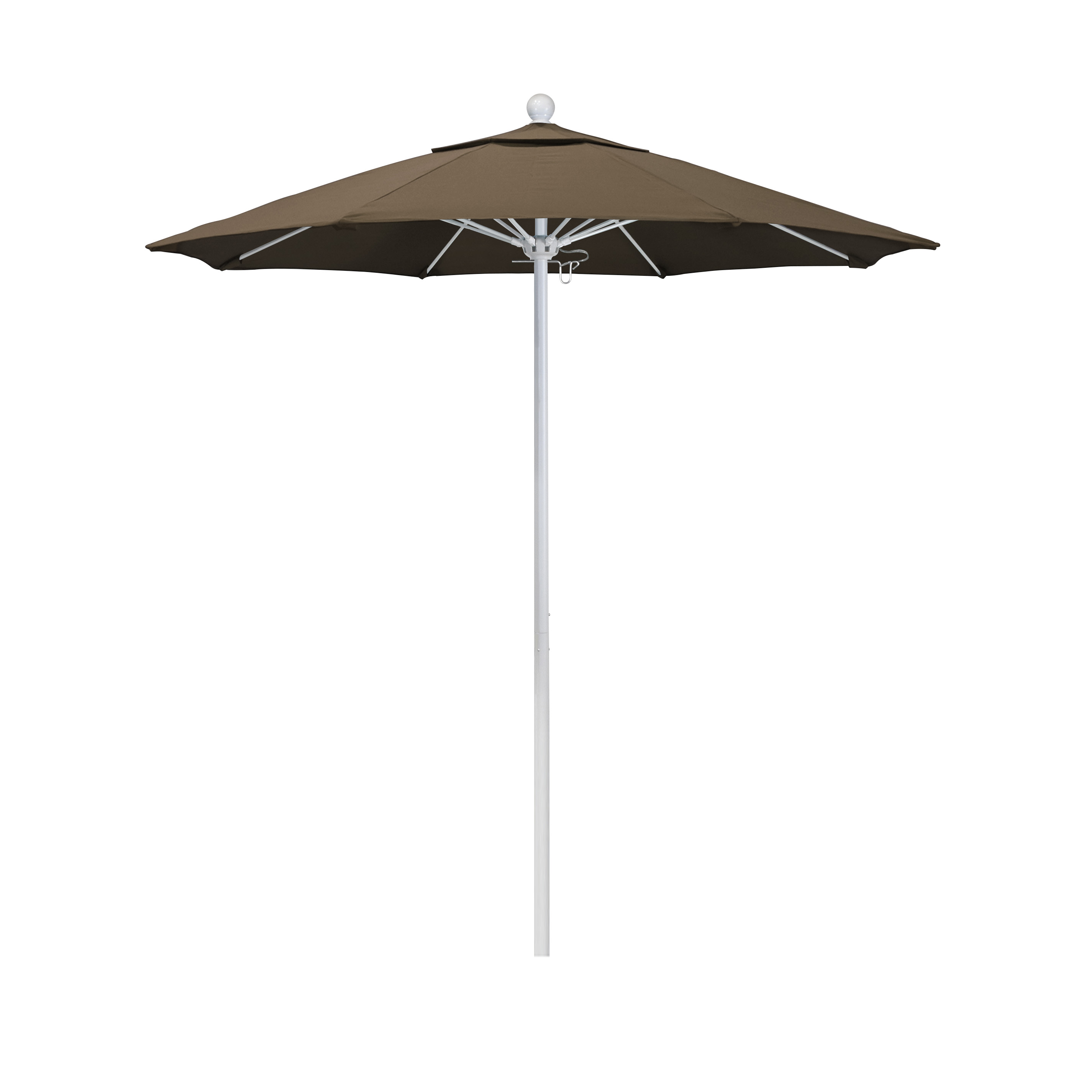 California Umbrella ALTO758170-5425 7.5 ft. Fiberglass Market Umbrella Pulley Open MWhite-Sunbrella-Cocoa at Sears.com