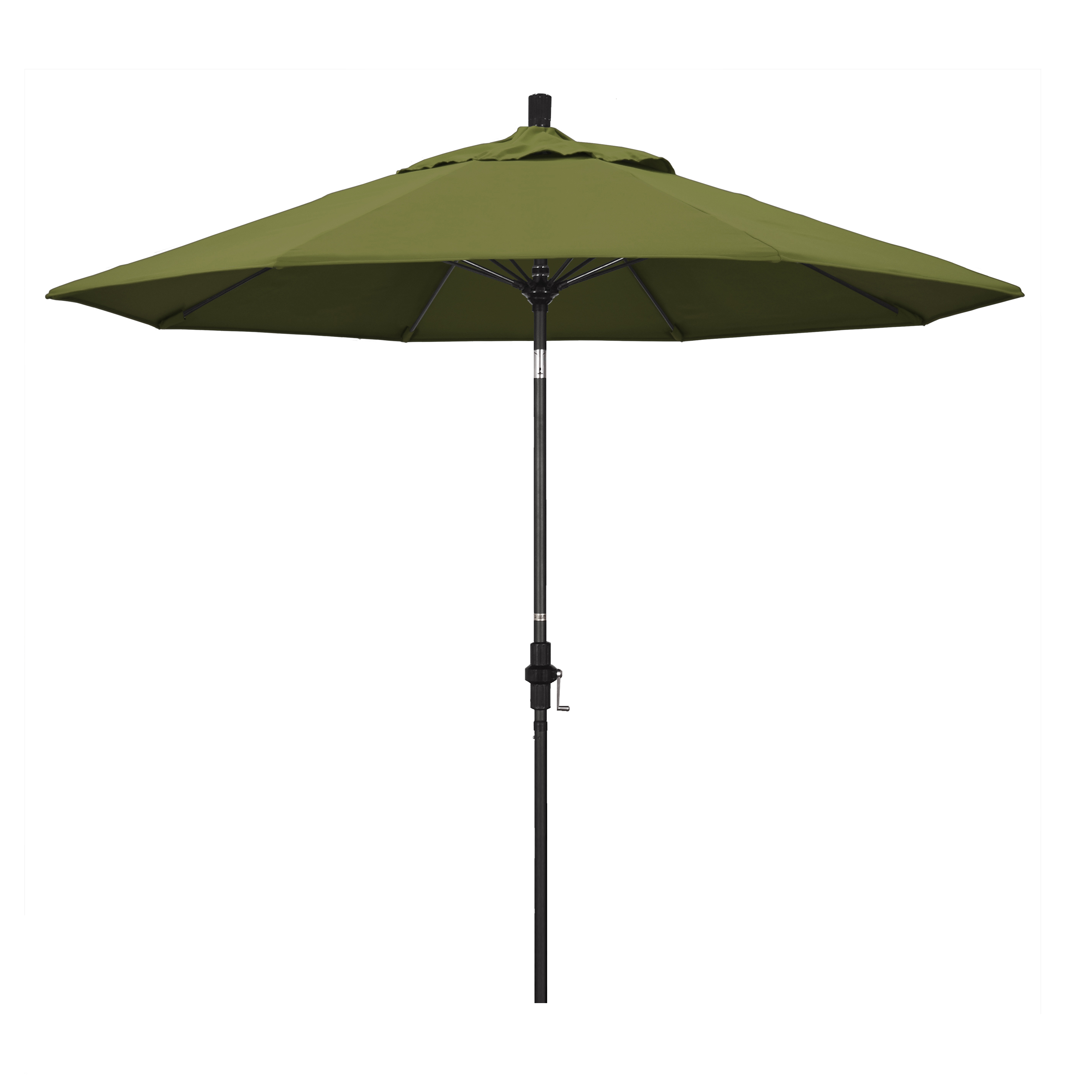 California Umbrella GSCUF908705-SA21 9 ft. Fiberglass Market Umbrella Collar Tilt M Black-Pacifica-Palm at Sears.com