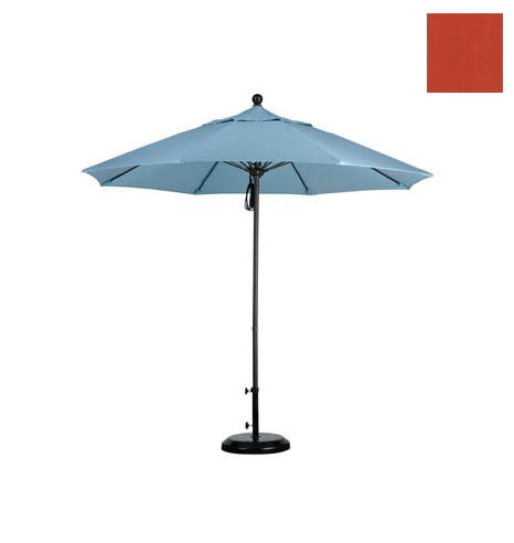 California Umbrella ALTO908117-F27 9 ft. Fiberglass Market Umbrella Pulley Open Bronze-Olefin-Sunset at Sears.com