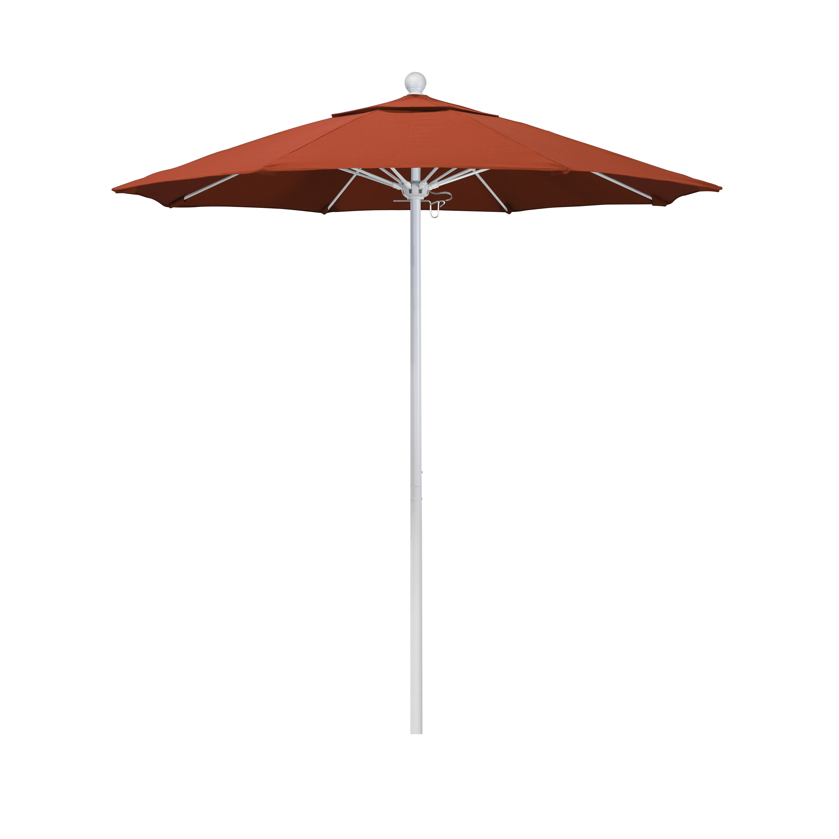 California Umbrella ALTO758170-F27 7.5 ft. Fiberglass Market Umbrella Pulley Open MWhite-Olefin-Sunset at Sears.com