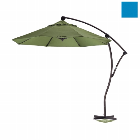 California Umbrella BA908-SP01 9 ft. Cantilever Market Umbrella Delux C Lift Bronze-Spun Polyester-Pac Blue at Sears.com