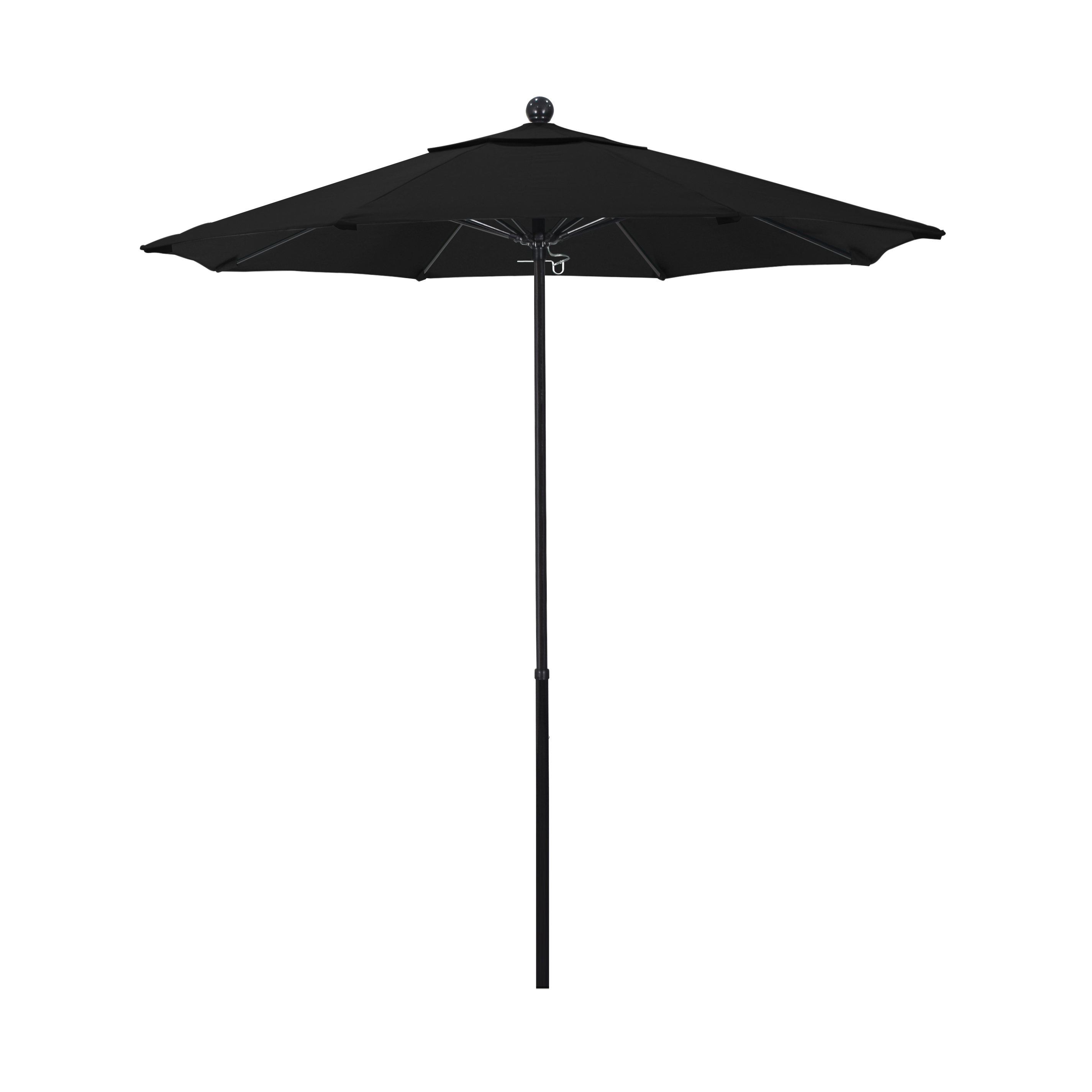 California Umbrella EFFO758-SA08 7.5 ft. Complete Fiberglass Market Umbrella Pulley Open Black-Pacifica-Black at Sears.com