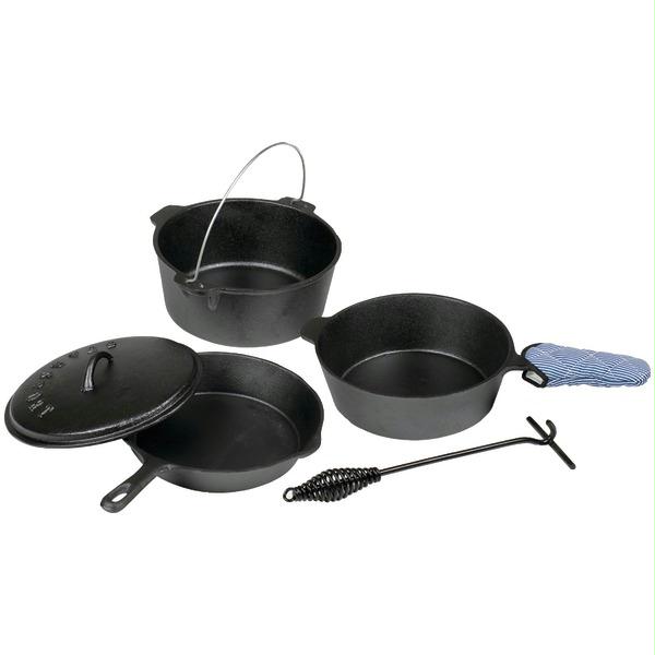Stansport 16903 6-piece Iron Cook Set
