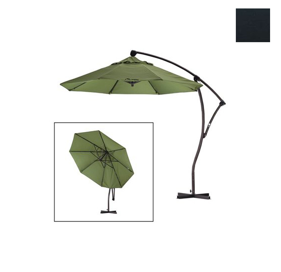 California Umbrella BA908-5408 9 ft. Cantilever Market Umbrella Delux Crank Lift - Bronze-Sunbrella-Black at Sears.com