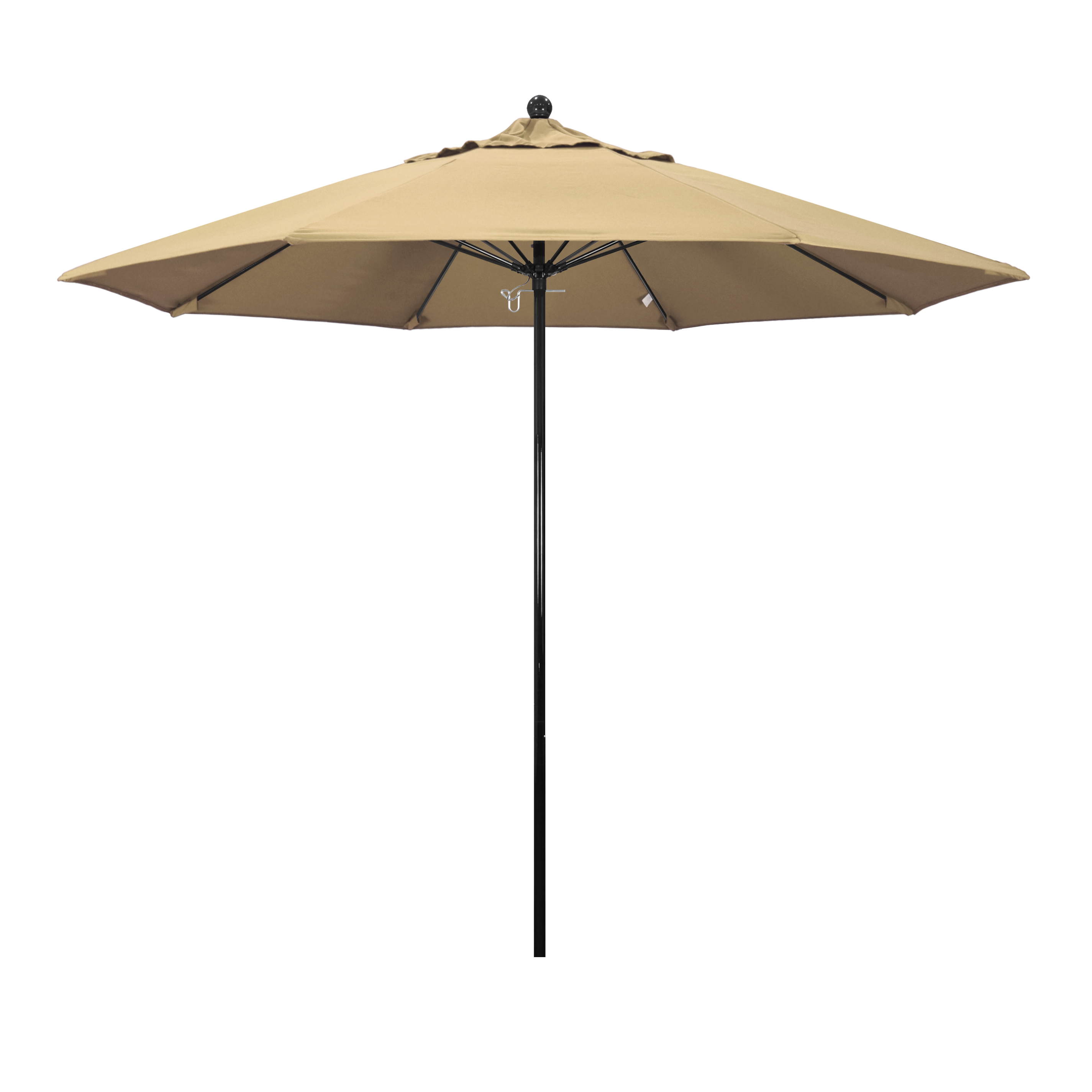 California Umbrella EFFO908-SA22 9 ft. Complete Fiberglass Market Umbrella Pulley Open Black-Pacifica-Beige at Sears.com