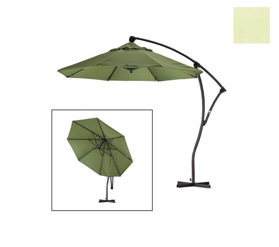 California Umbrella BA908-5453 9 ft. Cantilever Market Umbrella Delux Crank Lift - Bronze-Sunbrella-Canvas at Sears.com