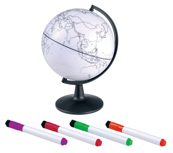 elenco EDU37373 5 Inch Color My World Globe with stickers at Sears.com