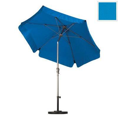 California Umbrella ALUS756T-SP01 7.5 ft. WR Fiber Market Umbrella PT Champagne-Spun Polyester-Pacific Blue at Sears.com