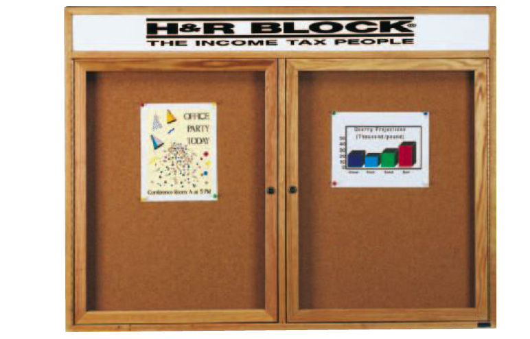 Aarco Products Aarco Products RHI4836RH Removable Letter Panel Enclosed ...