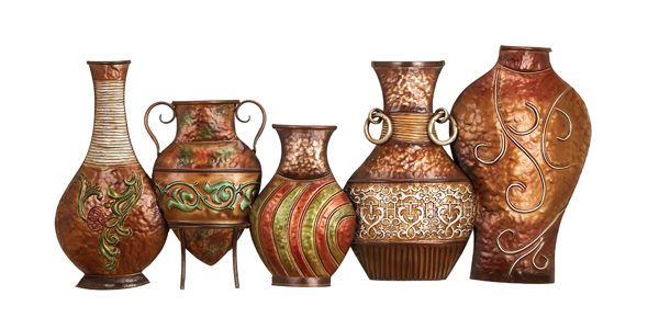 Benzara 42778 Vases Of Casablanca Metal Wall Decor Sculpture at Sears.com