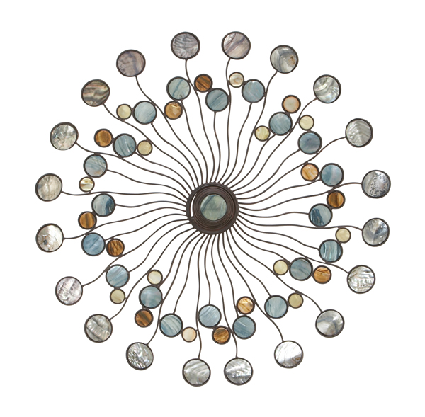 Benzara 13533 27 In. Round Classic Metal Wall Art Decor Sculpture-