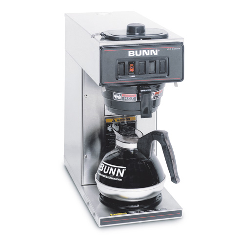 BUNN BUNN 13300.0001 Pourover Coffee Brewers with 1 Warmer VP17-1 Stainless ...