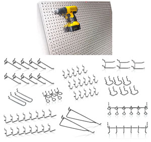 Diamond Life HPBHOK.60 PegBoard X2 Hooks 60 pc Bundle