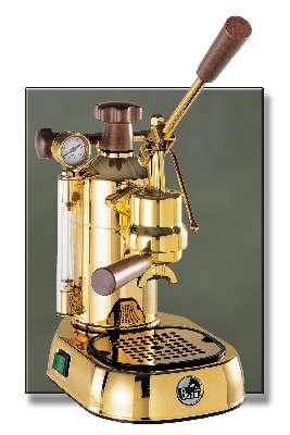 European Gift Ppg-16 La Pavoni Professional Gold Plated Espresso Machine