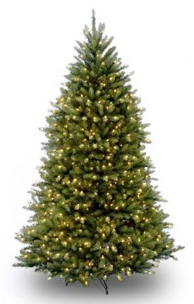 National Tree Company DUH-75LO 7.5 Foot Dunhill Fir Hinged Tree with 750 Clear Lights at Sears.com