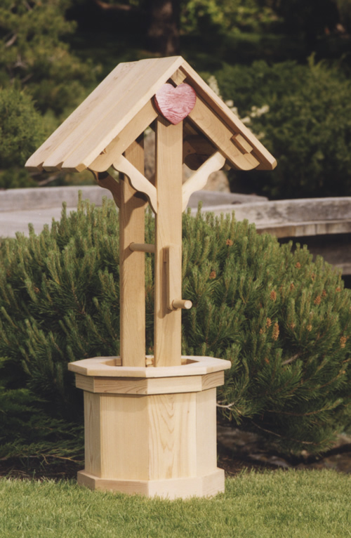 All Things Cedar Ww60u Wishing Well Outdoor Planter - Large