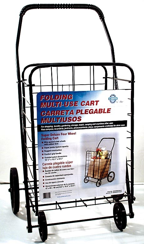 Faucet Queen 39520FD Jumbo Folding Cart - Black- Plastic wheels at Sears.com