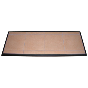 Kalvin International HP9-18303 12 x 48 Inch Hearth Extension - Decorative Aluminum Edge at Sears.com