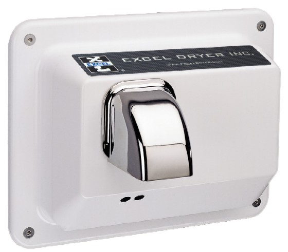 Excel Dryer R76-IW Cast Cover Series Hands Off Automatic Sensor Recessed Mounted Hand Dryer - White Epoxy at Sears.com