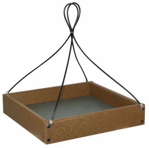 Stonewood Hanging Open Tray Feeder  Tan