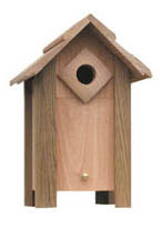 Schrodt Pbbsnbl Redwood Large Bird Nesting Box