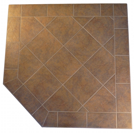 Kalvin International SP12-1912 54 x 54 Corner Hearth Pad - Standard Edge at Sears.com