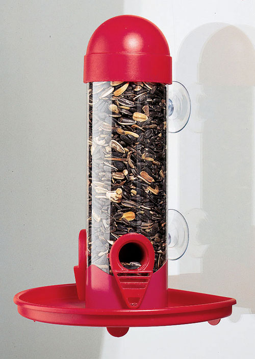 Opus Window Tube Bird Feeder  8 Inch