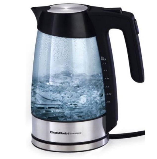 EDGECRAFT Chefs Choice 6790001 Cordless Electric Glass Kettle - No.679