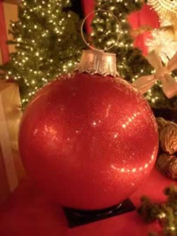Barrango 304251 - 42 Inch Red Gloss Glitter Ball Oversized Ornament at Sears.com