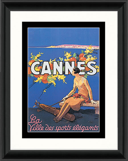Pro Tour Memorabilia L2111 Cannes Travel Poster at Sears.com