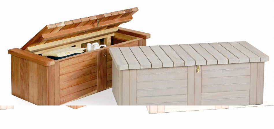 A&B Accessories A&amp;B Accessories HSB01W Storage Bench in Redwood And Gray Stain at Sears.com