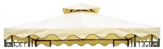 DC America GOT680-BB 10 x10  Gazebo Top- Two Tier- Beige with Beige Trim at Sears.com