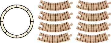 Maple Landmark 11110 NAMETRAIN- TRACK SET- CIRCLE at Sears.com