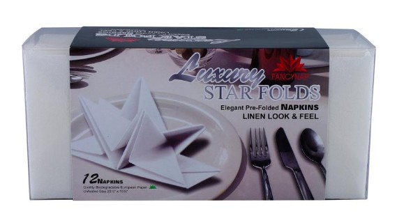 FancyNap C-Star-WHITE Star Fold -WHITE- pack of 100 at Sears.com