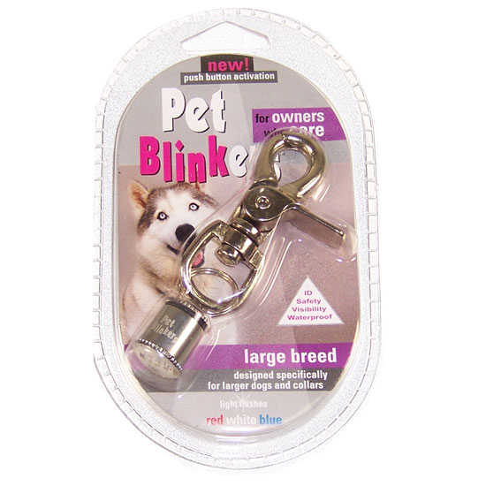 Flipo Petbliblbrwb Pet Blinker  Large Hook Red White Blue