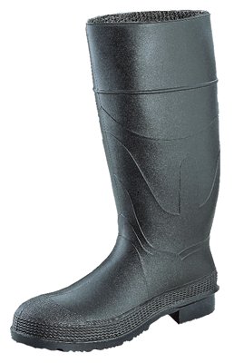 Servus 6171882211 16 Inch Black Knee Boot Pvcangle Cleated Sol