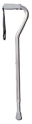 Complete Medical Supplies Deluxe Adjustable Cane Offset with Wrist Strap-Silver - 1626 at Sears.com