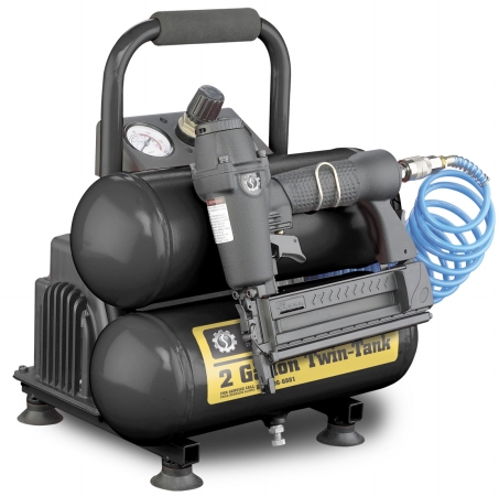 STEELE PRODUCTS CE-042T 2 Gallon Air Compressor With Twin Tank at Sears.com