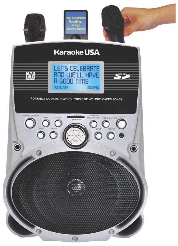 Karaoke USA SD514K Portable MP3 Music & Lyric Karaoke Player With 100 Songs at Sears.com