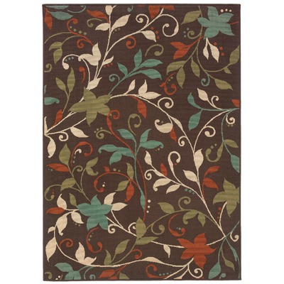 Sphinx by Oriental Weavers 748679325955 Montego 6.58 x 9.5 ft. Casual Rug - Brown and Green at Sears.com