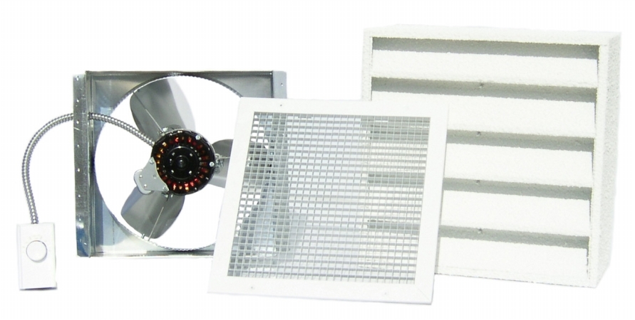 QC Manufacturering GX ES-1100 QuietCool Fan - Garage Wall Fan- Does not Include thermostat at Sears.com