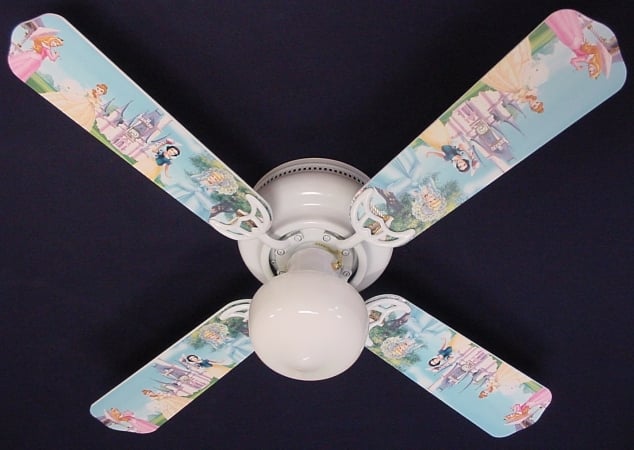 Ceiling Fan Designers 42fan-dis-ppe Disney Princesses- Castle Ceiling