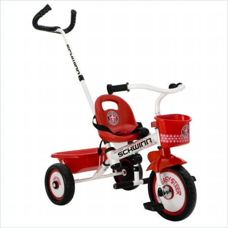 Schwinn S6743 8 in. Rear Unisex Easy Steer Tricycle - White at Sears.com