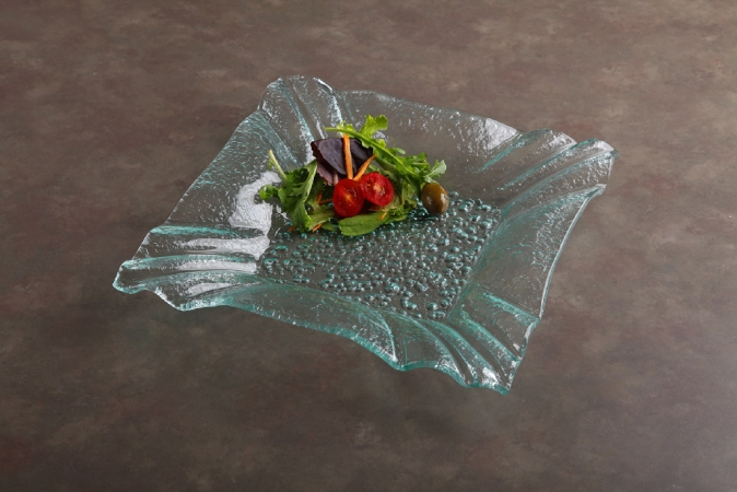 Jp Glassware 51302o12 Ocean Deep Square Bowl