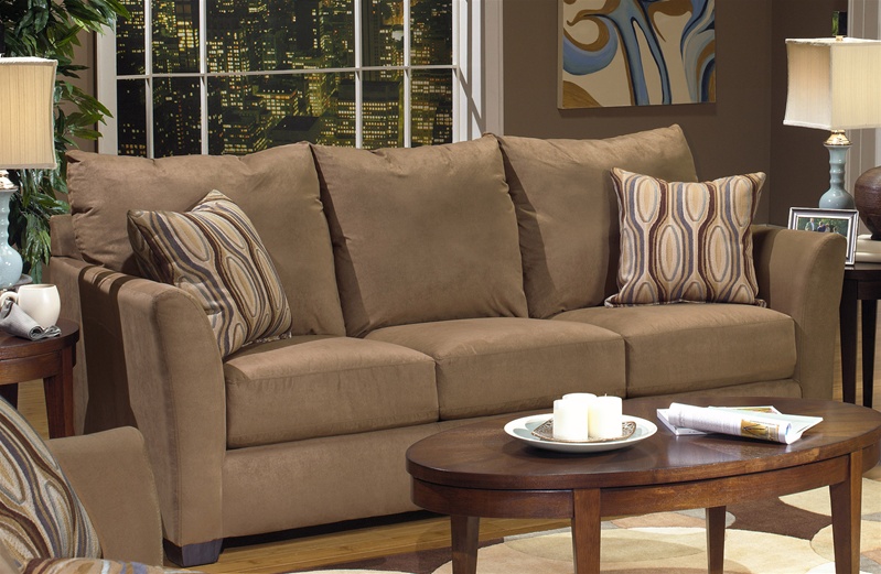 Jackson Furniture Industries 4167-04 Keaton Sofa Sleeper in Cappuccino Suede Fabric at Sears.com