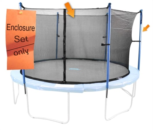 King Service Holdings UBES124 Upper Bounce 4 Pole Trampoline Enclosure Set to fit 12 FT. Trampoline Frames with set of 2 or 4 W- at Sears.com