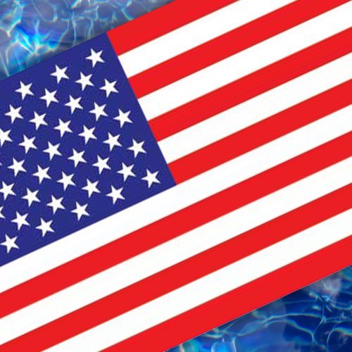 Poolmats American Flag Pool Emblem 59 inches 67B00-00073_American