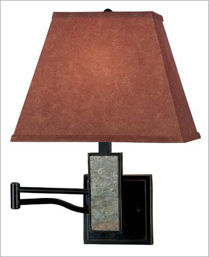 Kenroy Home 20382SL Dakota Wall Swing Arm Lamp- Slate Finish at Sears.com