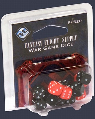 Buy Fantasy Flight Games - Fantasy Flight Supply Wargame Dice, Red and Black by Fantasy Flight