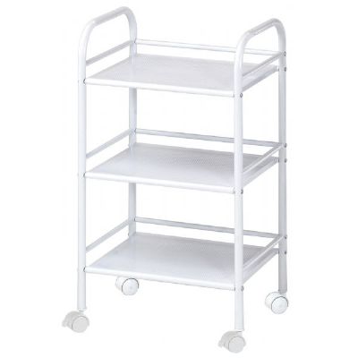 BLUE HILL STUDIO SH3WH 3-Shelf Storage Cart - White